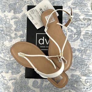 New White Dolce Vita Sandals